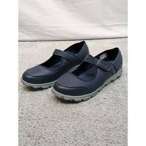 New Propet Womens Onalee Mary Jane Comfort Shoes Size 12W Navy Blue WAA003P NIB